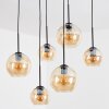 Koyoto lampa wisząca, kula świetlna, lampa wisząca bursztynowy, 6-punktowe