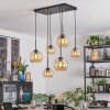 Koyoto lampa wisząca, kula świetlna, lampa wisząca bursztynowy, 6-punktowe