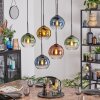 Koyoto Lampa wisząca, Kula świetlna, Lampa wisząca Niebeieski, Złoty, Zielony, Przezroczysty, W kolorze miedzi, 6-punktowe Koyoto Lampa wisząca, Kula świetlna, Lampa wisząca Niebeieski, Złoty, Zielony, Przezroczysty, W kolorze miedzi, 6-punktowe