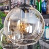 Koyoto lampa wisząca, kula świetlna, lampa wisząca bursztynowy, przezroczysty, 6-punktowe