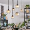 Koyoto lampa wisząca, kula świetlna, lampa wisząca bursztynowy, przezroczysty, 6-punktowe