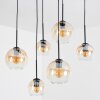 Koyoto lampa wisząca, kula świetlna, lampa wisząca bursztynowy, przezroczysty, 6-punktowe