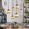 Koyoto lampa wisząca, kula świetlna, lampa wisząca bursztynowy, 6-punktowe