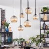 Koyoto lampa wisząca, kula świetlna, lampa wisząca bursztynowy, 6-punktowe