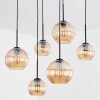 Koyoto lampa wisząca, kula świetlna, lampa wisząca bursztynowy, 6-punktowe