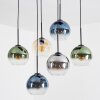 Koyoto Lampa wisząca, Kula świetlna, Lampa wisząca W kolorze bursztynu, Niebeieski, Zielony, Przezroczysty, Przydymiony, 6-punktowe