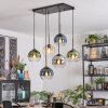 Koyoto Lampa wisząca, Kula świetlna, Lampa wisząca W kolorze bursztynu, Niebeieski, Zielony, Przezroczysty, Przydymiony, 6-punktowe