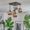 Ripoll Lampa sufitowa, Kula świetlna Chrom, Przydymiony, 5-punktowe
