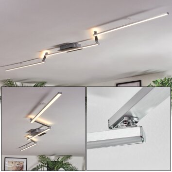 Orina Lampa sufitowa LED Srebrny, 1-punktowy Orina Lampa sufitowa LED Srebrny, 1-punktowy