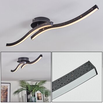 Arlan Lampa sufitowa LED Czarny, 1-punktowy