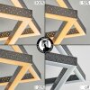 Brilo Lampa sufitowa LED Czarny, 1-punktowy