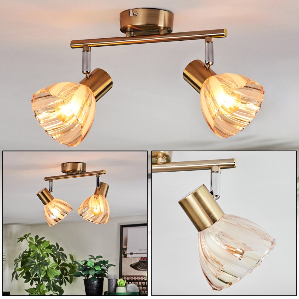 Saire Lampa sufitowa, Spot sufitowy Chrom, Mosiądz, 2-punktowe main product photo