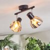 Saire Lampa sufitowa, Spot sufitowy Chrom, Czarny, 2-punktowe