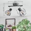 Saire Lampa sufitowa, Spot sufitowy Chrom, Czarny, 2-punktowe