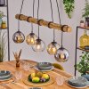 Koyoto Lampa wisząca, Kula świetlna, Lampa wisząca Ecru, Czarny, 5-punktowe