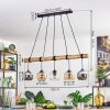 Koyoto Lampa wisząca, Kula świetlna, Lampa wisząca Ecru, Czarny, 5-punktowe