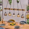 Koyoto Lampa wisząca, Kula świetlna, Lampa wisząca Ecru, Czarny, 5-punktowe