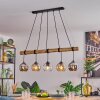 Koyoto lampa wisząca, kula świetlna, lampa wisząca kolory naturalne, czarny, 5-punktowe