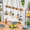 Koyoto lampa wisząca, kula świetlna, lampa wisząca kolory naturalne, czarny, 5-punktowe