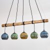 Koyoto Lampa wisząca, Kula świetlna, Lampa wisząca Ecru, Czarny, 5-punktowe