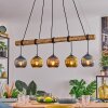 Koyoto lampa wisząca, kula świetlna, lampa wisząca kolory naturalne, czarny, 5-punktowe