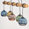 Koyoto Lampa wisząca, Kula świetlna, Lampa wisząca Ecru, Czarny, 5-punktowe