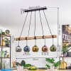 Koyoto lampa wisząca, kula świetlna, lampa wisząca kolory naturalne, czarny, 5-punktowe