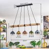 Koyoto Lampa wisząca, Kula świetlna, Lampa wisząca Ecru, Czarny, 5-punktowe