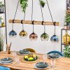 Koyoto lampa wisząca, kula świetlna, lampa wisząca kolory naturalne, czarny, 5-punktowe