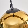 Koyoto lampa wisząca, kula świetlna, lampa wisząca kolory naturalne, czarny, 5-punktowe