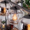 Koyoto lampa wisząca, kula świetlna, lampa wisząca bursztynowy, chrom, przezroczysty, przydymiony, 5-punktowe