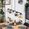 Koyoto Lampa wisząca, Kula świetlna, Lampa wisząca W kolorze bursztynu, Chrom, Przezroczysty, Przydymiony, 5-punktowe Koyoto Lampa wisząca, Kula świetlna, Lampa wisząca W kolorze bursztynu, Chrom, Przezroczysty, Przydymiony, 5-punktowe
