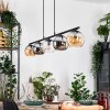Koyoto Lampa wisząca, Kula świetlna, Lampa wisząca W kolorze bursztynu, Chrom, Przezroczysty, Przydymiony, 5-punktowe Koyoto Lampa wisząca, Kula świetlna, Lampa wisząca W kolorze bursztynu, Chrom, Przezroczysty, Przydymiony, 5-punktowe