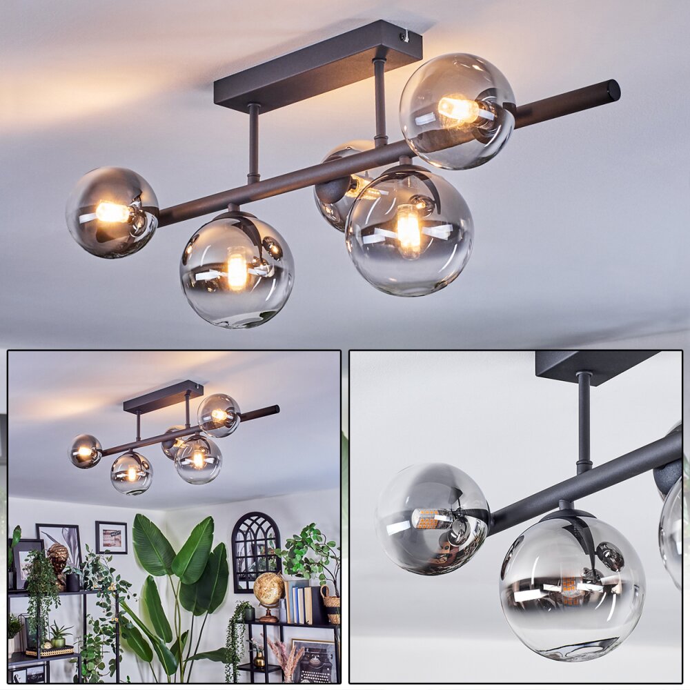 Chehalis Lampa sufitowa, Kula świetlna Przezroczysty, Przydymiony, 5-punktowe main product photo