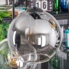 Koyoto lampa wisząca, kula świetlna, lampa wisząca bursztynowy, przezroczysty, przydymiony, 6-punktowe