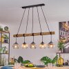 Koyoto lampa wisząca, kula świetlna, lampa wisząca kolory naturalne, czarny, 5-punktowe