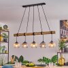 Koyoto Lampa wisząca, Kula świetlna, Lampa wisząca Ecru, Czarny, 5-punktowe