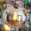 Koyoto lampa wisząca, kula świetlna, lampa wisząca bursztynowy, niebeieski, chrom, zielony, przydymiony, 6-punktowe