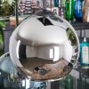 Koyoto lampa wisząca, kula świetlna, lampa wisząca bursztynowy, niebeieski, chrom, zielony, przydymiony, 6-punktowe