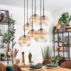 Koyoto lampa wisząca, kula świetlna, lampa wisząca bursztynowy, przezroczysty, 6-punktowe