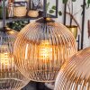 Koyoto lampa wisząca, kula świetlna, lampa wisząca bursztynowy, przezroczysty, 6-punktowe