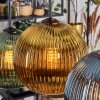 Koyoto lampa wisząca, kula świetlna, lampa wisząca niebeieski, złoty, zielony, miedziany, 6-punktowe