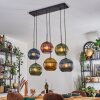 Koyoto lampa wisząca, kula świetlna, lampa wisząca niebeieski, złoty, zielony, miedziany, 6-punktowe