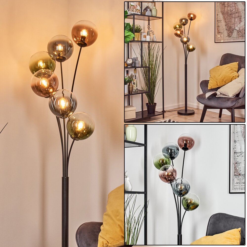 Gastor Lampa stojąca Niebeieski, Zielony, Przezroczysty, W kolorze miedzi, 6-punktowe main product photo