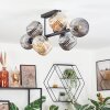 Ripoll Lampa sufitowa, Kula świetlna W kolorze bursztynu, Przydymiony, 8-punktowe