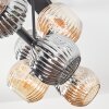 Ripoll Lampa sufitowa, Kula świetlna W kolorze bursztynu, Przydymiony, 8-punktowe