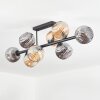 Ripoll Lampa sufitowa, Kula świetlna W kolorze bursztynu, Przydymiony, 8-punktowe