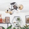 Ripoll Lampa sufitowa, Kula świetlna W kolorze bursztynu, Przezroczysty, Przydymiony, 8-punktowe