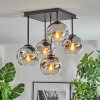 Ripoll Lampa sufitowa, Kula świetlna Chrom, Przezroczysty, Przydymiony, 5-punktowe