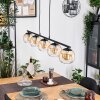 Koyoto lampa wisząca, kula świetlna, lampa wisząca bursztynowy, przezroczysty, 5-punktowe